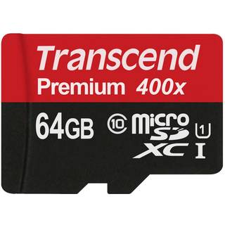 Transcend MicroSDXC/SDXC U1 400x - 64GB