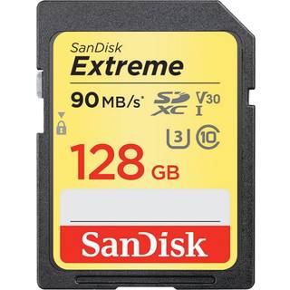 Sandisk SDXC Extreme 128GB V30 R180 W90