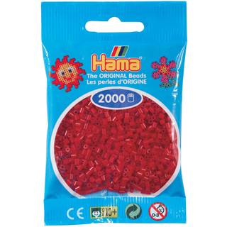 Hama Mini Perler 2.000 stk mørkerød - Mini (501-22)