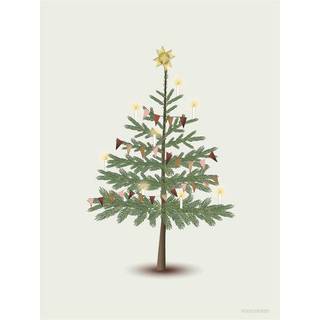 Tilbud: Spar 30% - The Christmas Tree - Plakat 30x40 cm fra ViSSEVASSE