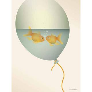 Tilbud: Spar 60% - Love In A Bubble - Plakat 30x40 cm fra ViSSEVASSE