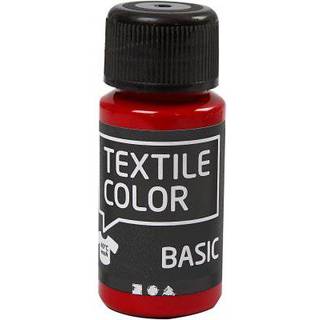 Textile Color Primær Rød 50ml - Vandbaseret Tekstilmaling