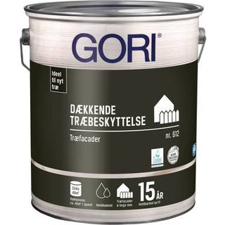 GORI Dækkende Træbeskyttelse 612 Kridt hvid – 5L