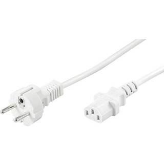 Ledning, 5 m, hvid