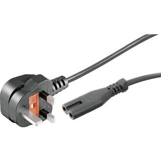 UK 3-pin Tilslutning Kabel, UK-Stik Typ C, 1,8 m Sort
