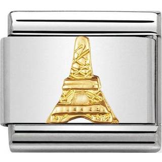 Nomination Classic - RELIEF MONUMENT Edelstahl und 18K-Gold (Eiffel-Turm) - gold