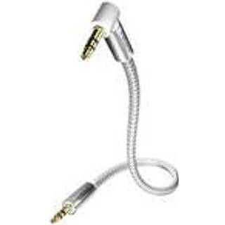 Inakustik Premium MiniJack stereo vinklet lydkabel (3.5 mm. Jack han - han) | 50 cm