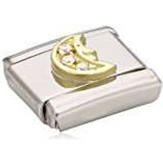 Nomination White Moon Face Charm - Stainless Steel