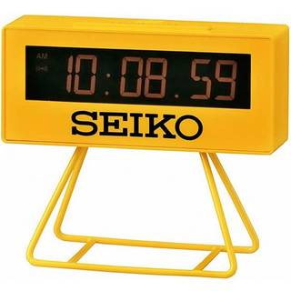Seiko QHL062Y Yellow Sports Timer Clock - C0383
