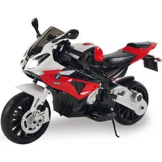 BMW S 1000 RR Motorcykel til Børn 12V med gummihjul /Rød