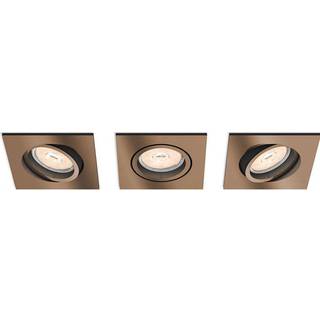 Philips - DONEGAL recessed white 3xNW 230V Kantig