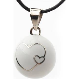 Bola ESSENTIALS Double Hearts bola graviditetssmykke White 1 stk. - 1 stk.