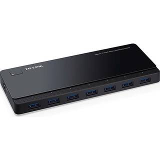 TP-Link UH720 USB 3.0 7-ports Hub med 2 Opladningsporte - Sort