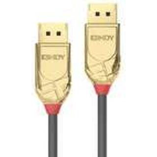 LINDY DisplayPort 1.4 Kabel, Gold Line 0.5m