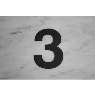Allux Sort folietal nr. 3 - 10 cm - F67203