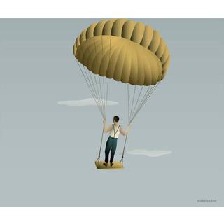 Tilbud: Spar 75% - Man In The Sky - Plakat 40x40 cm fra ViSSEVASSE