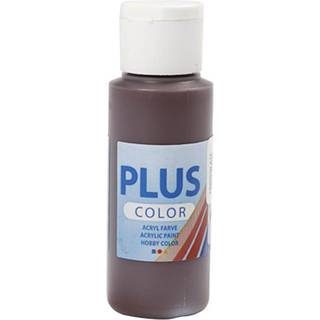 Plus Color Hobbymaling Chokolade 60ml - Vandbaseret