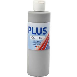 Plus Color Hobbymaling Rain Grey 250ml - Hurtigtørrende