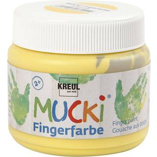 Mucki Fingermaling Gul 150ml - Kreativ Leg for Børn