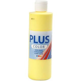 Plus Color Hobbymaling Primær Gul 250ml