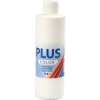 Plus Color Hobbymaling Råhvid 250ml - Hurtigtørrende