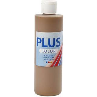 Plus Color Hobbymaling, Lys Brun 250ml - Hurtig Tørring
