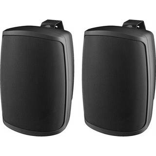Monacor WALL-05T højttaler sæt, 100 Volt | Sort, 1 par | PRIS-MATCH