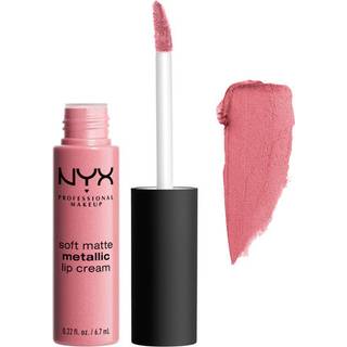 NYX Professional Makeup Soft Matte Metallic Lip Cream Liquid Lipstick - Milan (m?rk pinkbrun)