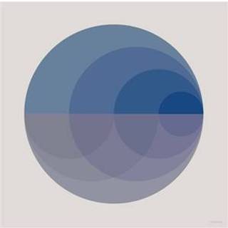 Tilbud: Spar 75% - Gradient Blue - Plakat 50x50 cm fra ViSSEVASSE