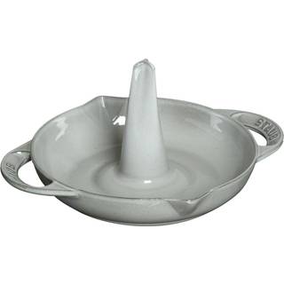 Staub Specialities Kyllingeholder 24 cm, Støbejern, Sort