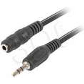 Lanberg Lydkabel Forlængerledning 3.5 mm 3Pin 3 Meter Sort