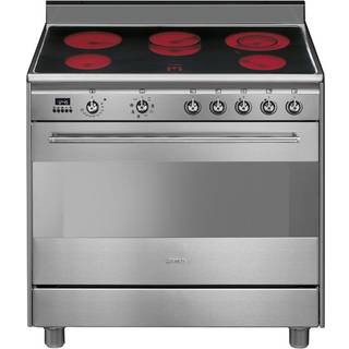 Smeg Classic SCD91CMX9 keramisk komfur ➞ På lager - klar til levering