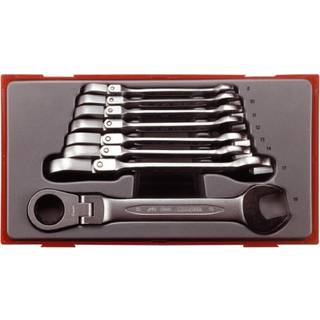 Teng Tools 8 dele Ringgaffelnøgler med skralde og led TT6508RF