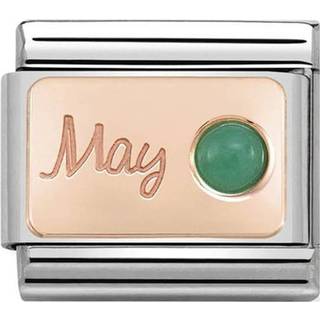 Nomination Rose Gold May Emerald Charm