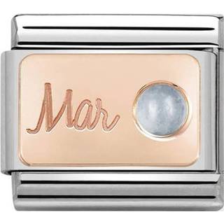 Nomination Rose Gold March Aquamarine Charm