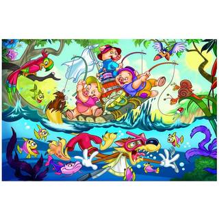 Eurografik 35-delt klassiske eventyr de tre sm? svin puslespil