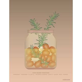 Tilbud: Spar 75% - Oven-baked Tomatoes - Plakat 50x70 cm fra ViSSEVASSE