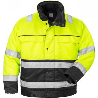Fristads 100496 Hi Vis vinterjakke kl.3 444 / Arbejdsjakke Hi-Vis Gul/Sort XS