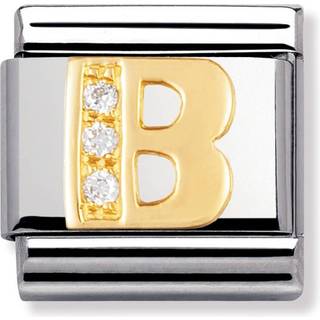 Nomination Classic - BUCHSTABEN Edelstahl, 18K-Gold und Cubic Zirc. (B) - gold