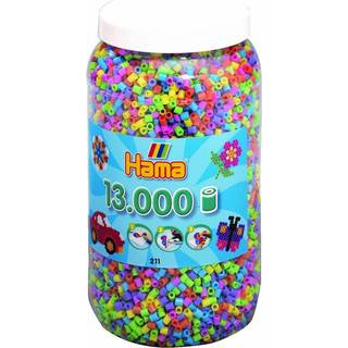 Hama Midi, perler, 13.000 stk., mix 50, pastelfarver [Levering: 1-2 dage]