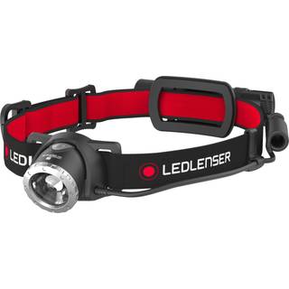 Ledlenser H8R Pandelampe, 600 lumen, Sort/rød