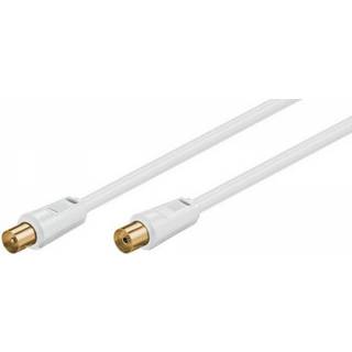 Goobay Antennekabel (80 dB), dobbelt afskærmet koaksial-stik > koaksial-hunstik (fuldt afskærmet), 10 m
