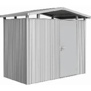 Biohort Panorama Redskabsrum P1 m/enkel dør - Kvartsgrå Metallic