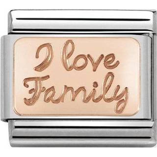 Nomination Rose Gold I Love Family Charm