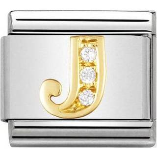 Nomination Classic - BUCHSTABEN Edelstahl, 18K-Gold und Cubic Zirc. (J) - gold