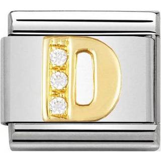 Nomination Classic - BUCHSTABEN Edelstahl, 18K-Gold und Cubic Zirc. (D) - gold