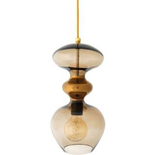 Ebb & Flow Futura Loftslampe Ø18cm - Loftslamper Mundblæst Glas Golden Smoke - LA101415