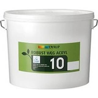 DYRUP Vægmaling Robust Akryl Glans 10 - 10 liter - Ral 9010
