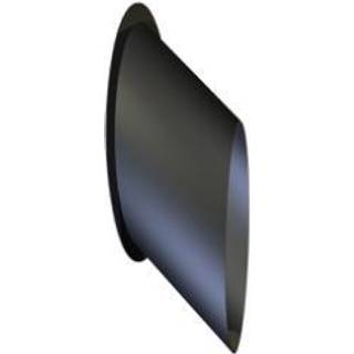 130 mm Metalbestos Sorte røgrør murbøsning, 45°