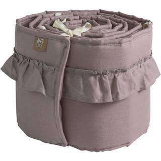 NG Baby Stødkant Vugge Linned Med Flæse Petrol Green One Size      Unisex